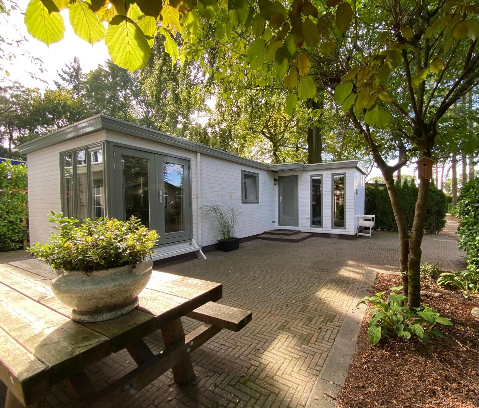 Sfeervol Boschalet 5 Persoons Met Sauna Voorthuizen Exterior foto